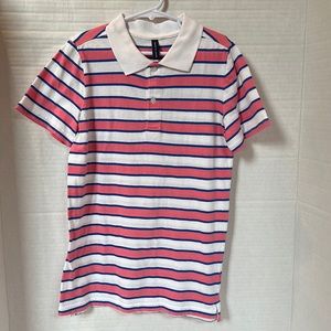 Janie and Jack Boys Pink Stripe Polo Size 8 YR